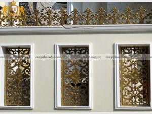 Mẫu bông gió nhôm đúc đẹp được thực hiện bởi Trường Tâm