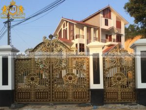 Công trình cổng nhôm đúc mang thương hiệu Trường Tâm