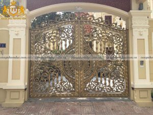 Công trình cổng nhôm đúc mang thương hiệu Trường Tâm