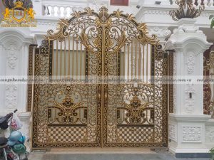 Công trình cổng nhôm đúc mang thương hiệu Trường Tâm