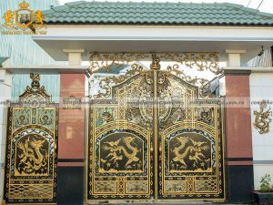 Công trình cổng nhôm đúc mang thương hiệu Trường Tâm