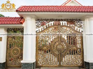 Công trình cổng nhôm đúc mang thương hiệu Trường Tâm