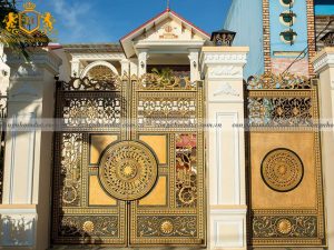 Công trình cổng nhôm đúc mang thương hiệu Trường Tâm