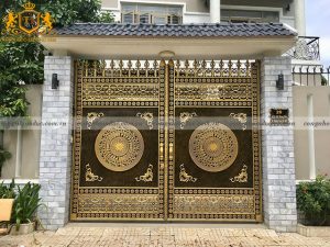 Hình ảnh cổng nhôm đúc do Công ty TNHH Nhôm đúc Trường Tâm thực hiện
