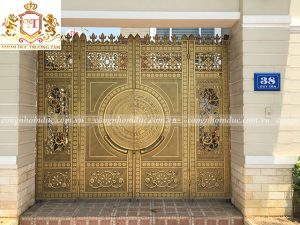 Hình ảnh cổng nhôm đúc do Công ty TNHH Nhôm đúc Trường Tâm thực hiện