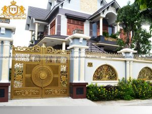 Hình ảnh cổng nhôm đúc do Công ty TNHH Nhôm đúc Trường Tâm thực hiện