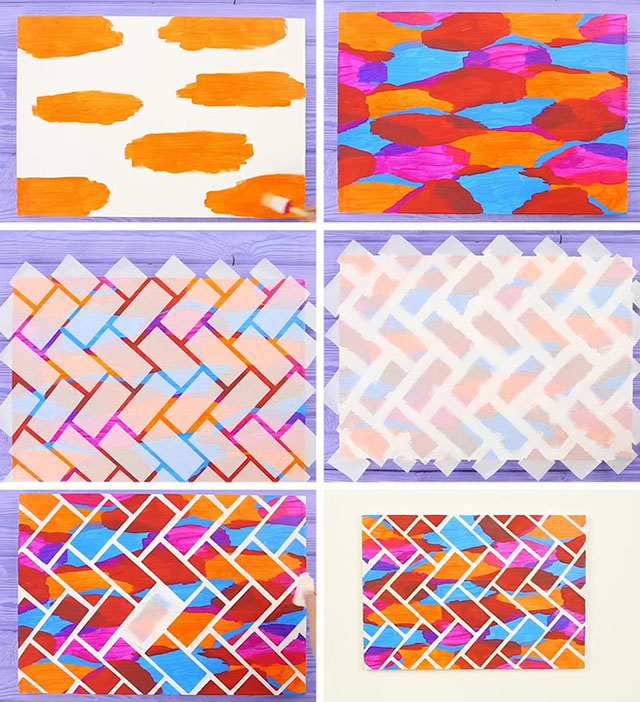 Nhà đẹp với bức tranh sống động trên tường