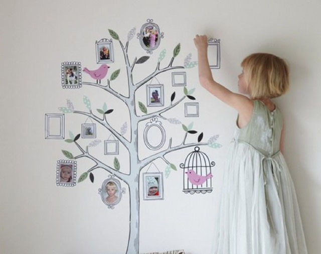 Trang trí nhà đẹp đơn giản với ảnh và hình vẽ