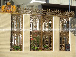 Mẫu hàng rào nhôm đúc đẹp - sang - độc do Trường Tâm thiết kế và thi công