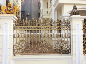 Mẫu hàng rào nhôm đúc đẹp - sang - độc do Trường Tâm thiết kế và thi công