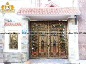 Với một bộ cổng đẹp như thế này, ngôi nhà của bạn sẽ thu hút được sự chú ý của nhiều người.