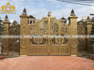 Sản phẩm cổng nhôm đúc chân không do Trường Tâm cung cấp